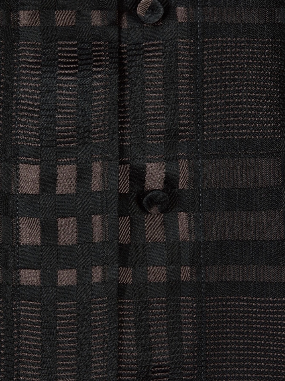 COS Runway Collection Sheer Checked Button-Up Jacquard Shirt size 6 - Picture 5 of 10